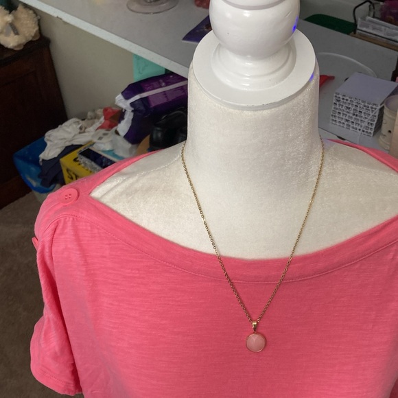 Talbots Plus 3X Coral Short Sleeve Tee - Picture 7 of 9